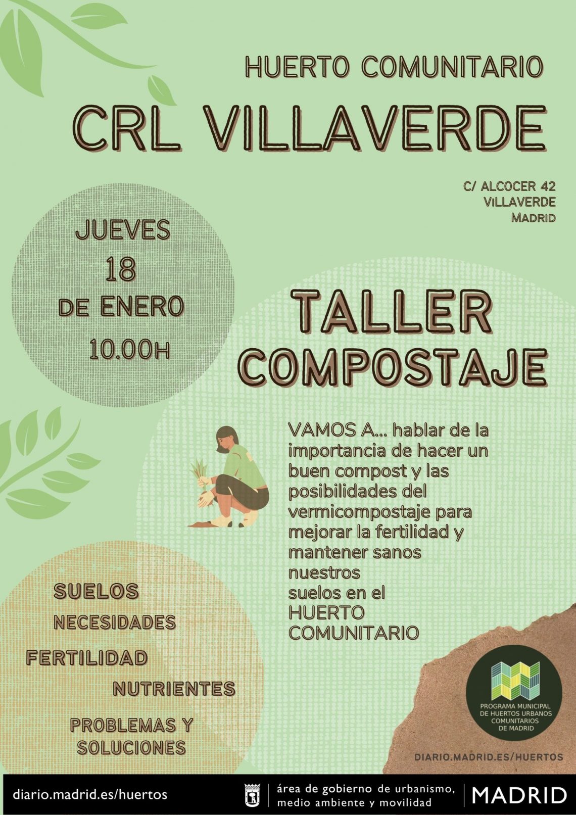 Taller De Compostaje En Huerto CRL De Villaverde Huertos De Madrid