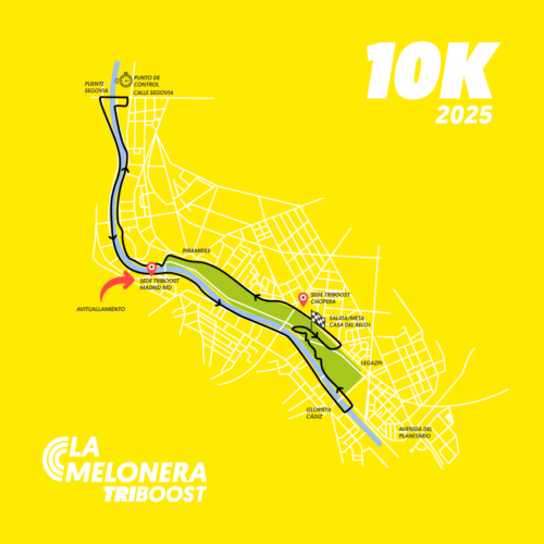 Ruta de la carrera 10k Melonera