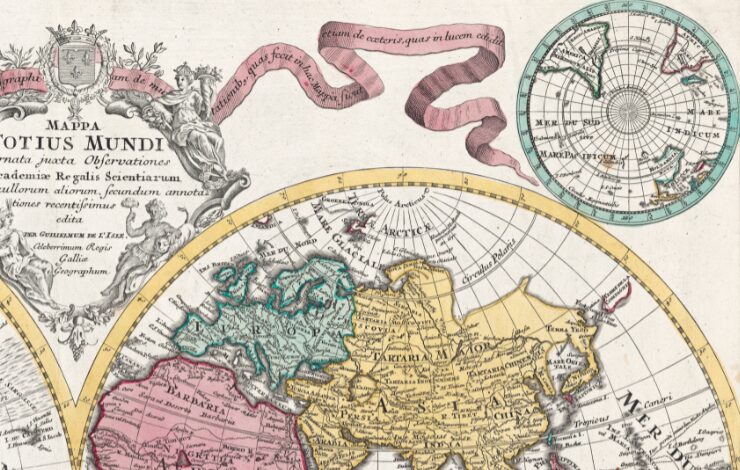mapa antiguo del mundo, uno de los temas del ciclo 'Lunes con la historia en Arganzuela'
