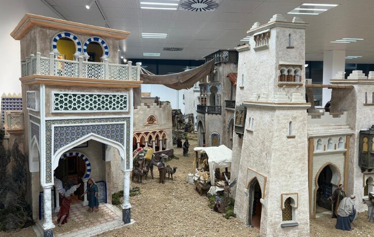 uno de los belenes de la Navidad en Arganzuela