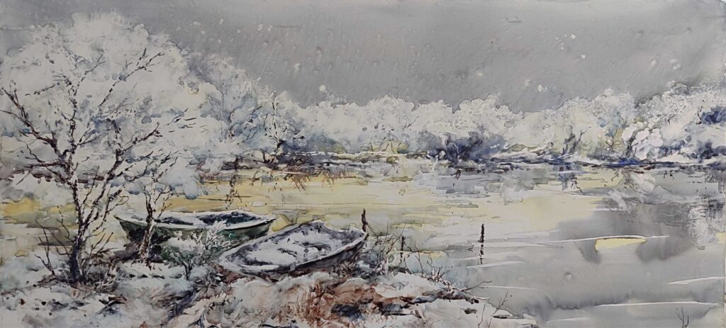 'Nieve en el lago', de Vera Callejo