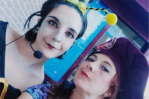 Las actrices de Pulga y Mina