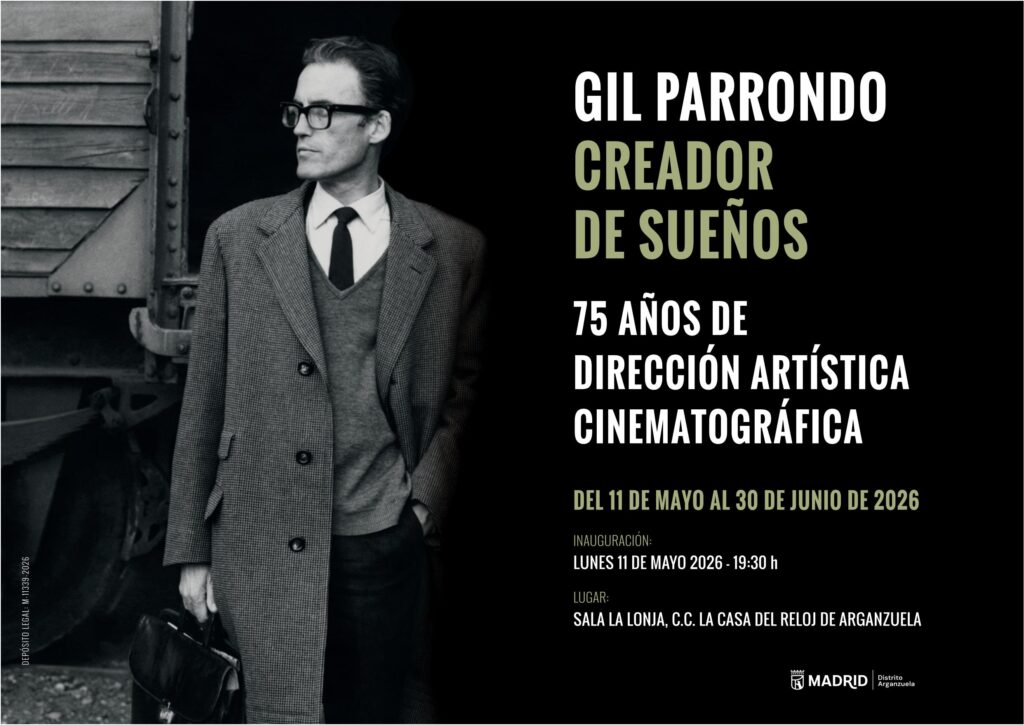 Cartel de la exposición ‘Gil Parrondo, creador de sueños. 75 años de Dirección Artística Cinematográfica’