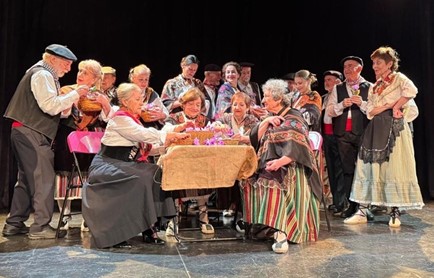 Escena de la zarzuela 'La rosa del azafrán'