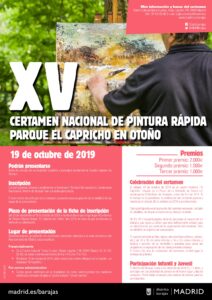 XV Certamen Nacional de Pintura Rápida Parque de El Capricho en Otoño