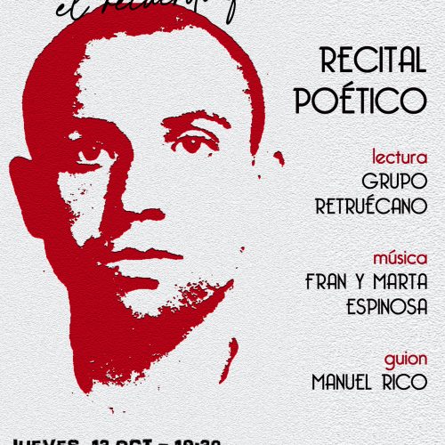 Cartel recital poético a Miguel Hernández