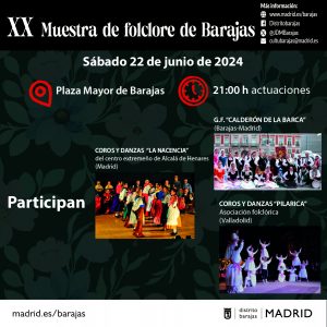 Cartel XX Muestra de Folclore de Barajas