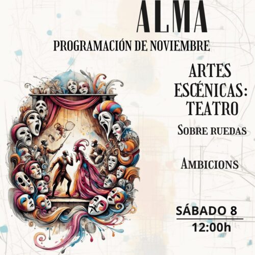 ilustración de una representación de teatro