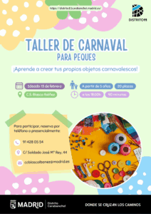 Cartel del taller de Carnaval