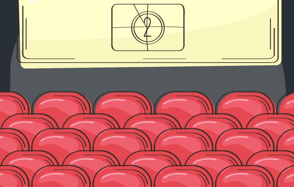 Ilustración de unas butacas de un cine