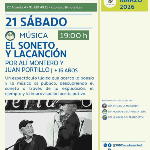 Cartel El soneto y la canción