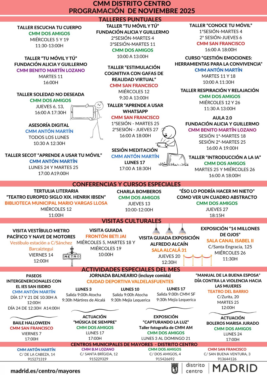 Manos de persona mayor manejando el móvil