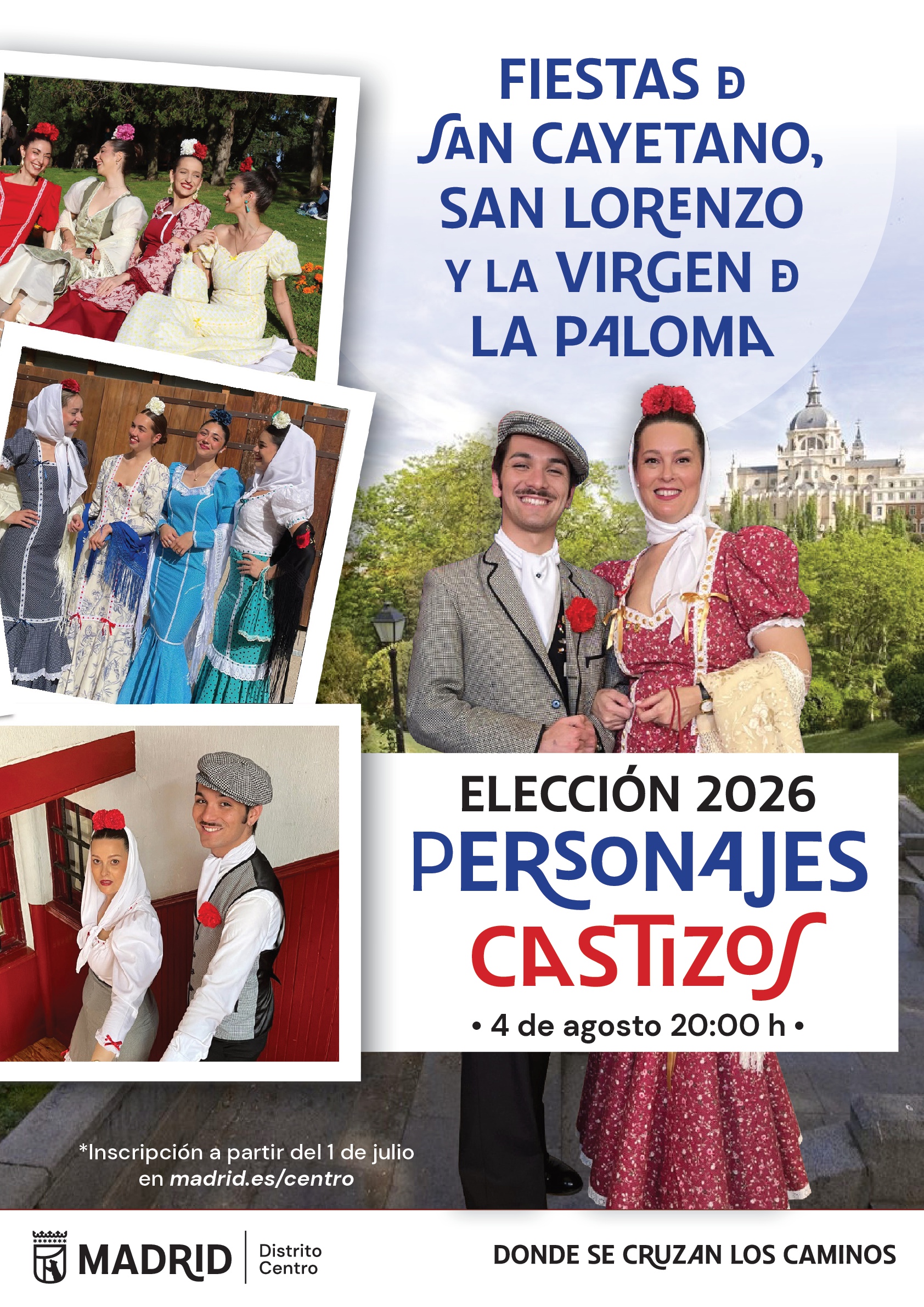 Cartel concurso elección de personajes castizos