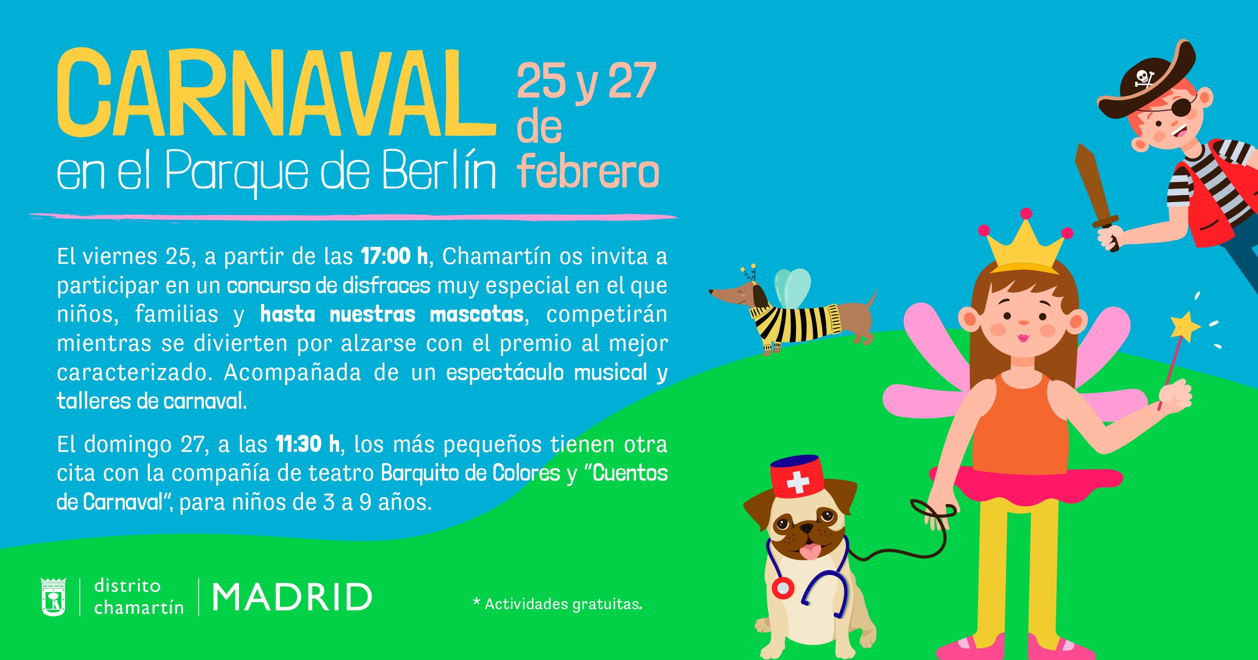 Actividades carnaval Chamartín 2022