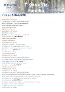 Programa I Fiesta de la Familia de Chamartín