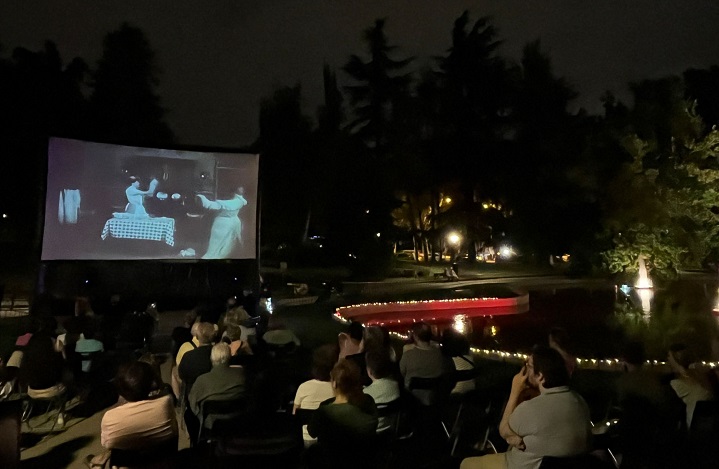 Imagen de archivo Cine de Verano en Chamartín el pasado sábado en el parque de Berlín.