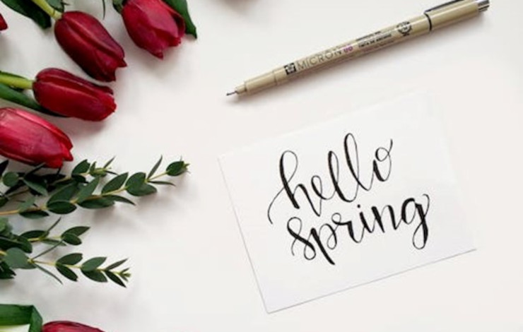 Imagen de unas rosas y un bolígrafo con una carta