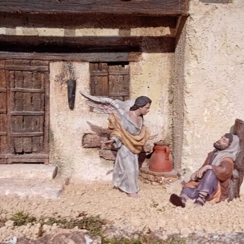 Escena del belén del CC Nicolás Salmerón