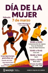 Cartel del Día de la Mujer en Chamartín