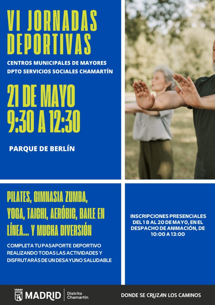 Cartel VI Jornadas Deportivas CMM Chamartín