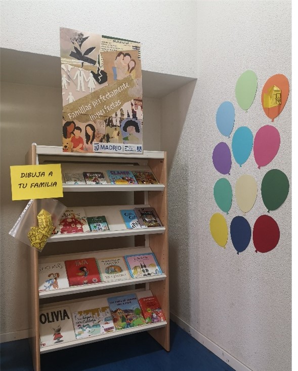 Estantería de la biblioteca
