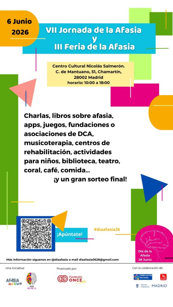 Cartela de la jornada afasia en Chamartín