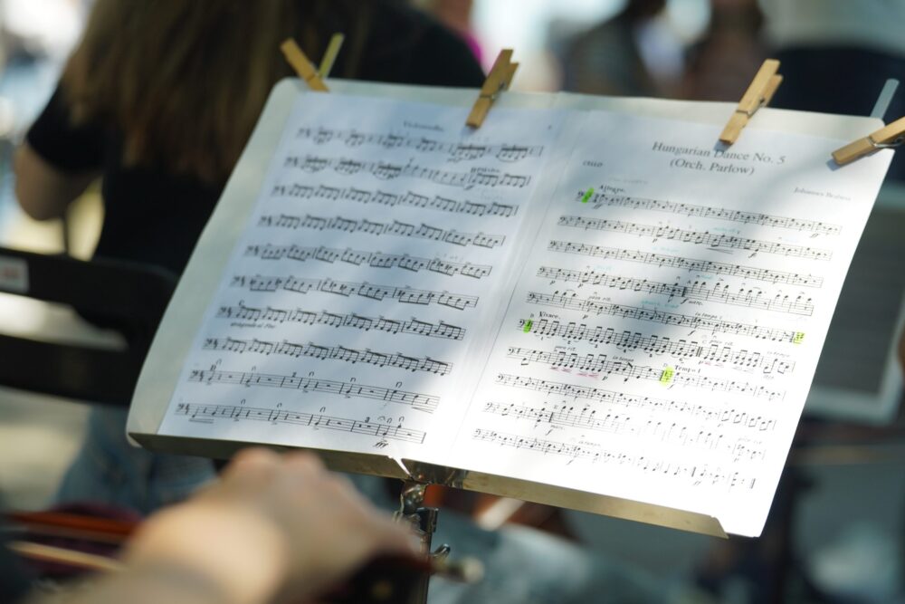 Una partitura musical