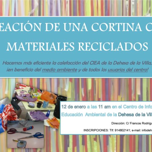 Taller Reutilizando Materiales: cortina