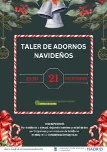 TALLER DE ADORNOS NAVIDEÑOS @ CIEA Dehesa de la Villa