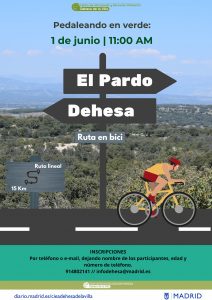 Pedaleando en verde: ruta en bici desde la Dehesa al Monte de El Pardo @ CIEA Dehesa de la Villa