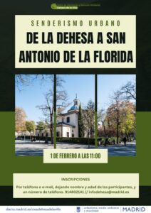 Senderismo desde la Dehesa hasta San Antonio de la Florida @ CIEA Dehesa de la Villa