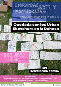 Quedada con los Urban Sketchers en la Dehesa @ CIEA Dehesa de la Villa