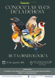 Conoce las aves de la Dehesa: itinerario ornitológico @ CIEA Dehesa de la Villa