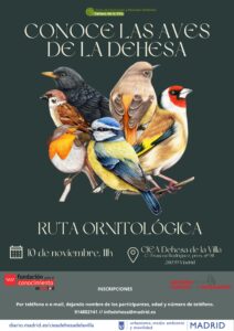 Conoce las aves de la Dehesa: itinerario ornitológico @ CIEA Dehesa de la Villa