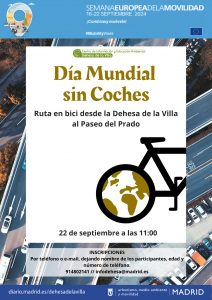 RUTA EN BICI POR EL DÍA MUNDIAL SIN COCHES @ CIEA Dehesa de la Villa