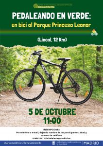 Pedaleando en verde: Desde la Dehesa al Parque Princesa Leonor @ CIEA Dehesa de la Villa