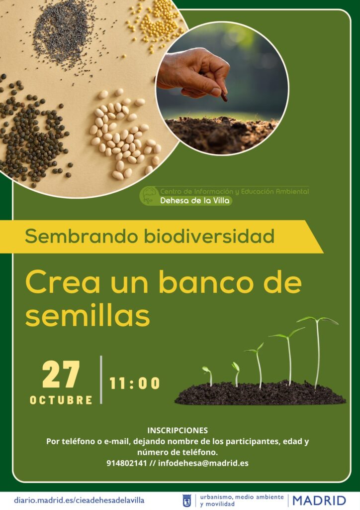 Sembrando biodiversidad. Crea tu banco de semillas de la Dehesa de la Villa @ CIEA Dehesa de la Villa