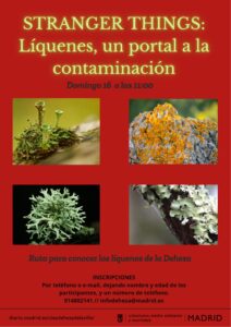 STRANGER THINGS: Líquenes, un portal a la contaminación @ CIEA Dehesa de la Villa