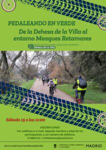 Pedaleando en verde: De la Dehesa de la Villa al Entorno Meaques Retamares @ CIEA Dehesa de la Villa