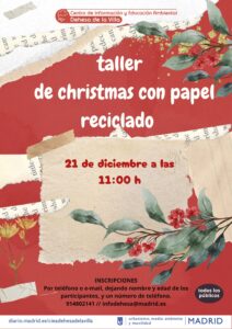TALLER DE CHRISTMAS CON PAPAEL RECICLADO @ CIEA Dehesa de la Villa