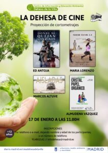 LA DEHESA DE CINE. PROYECCIÓN DE CORTOMETRAJES CON CONCIENCIA AMBIENTAL @ CIEA Dehesa de la Villa