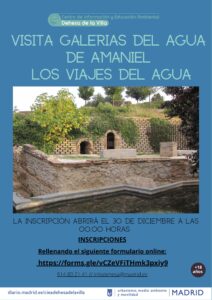 LOS VIAJES DEL AGUA.VISITA A LAS GALERIAS DE AMANIEL @ CIEA Dehesa de la Villa