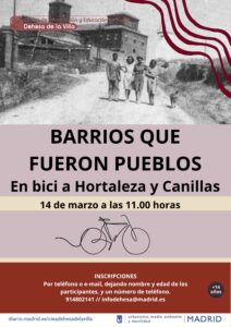 Barrios que fueron pueblos: en bici a Hortaleza y Canillas @ CIEA Dehesa de la Villa