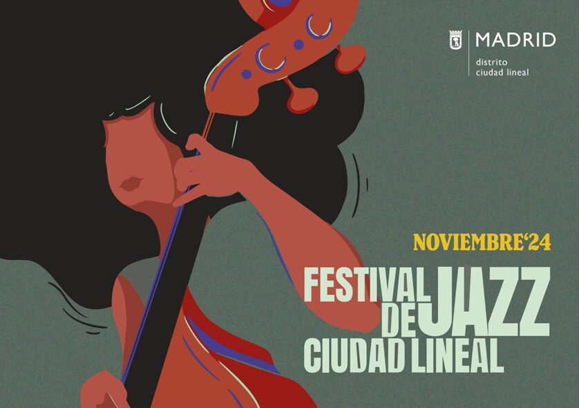 Cartel del festival de jazz de Ciudad Lineal