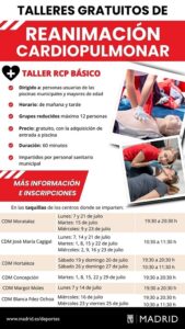 Cartel de los Talleres de Reanimación Cardiopulmonar