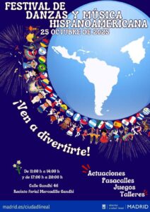 Cartel Festival de danzas y música Hispanoamericana