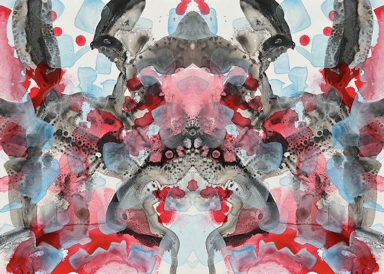 Obra de arte abstracto de la exposición Pare-Ídolos, del artista El Gus