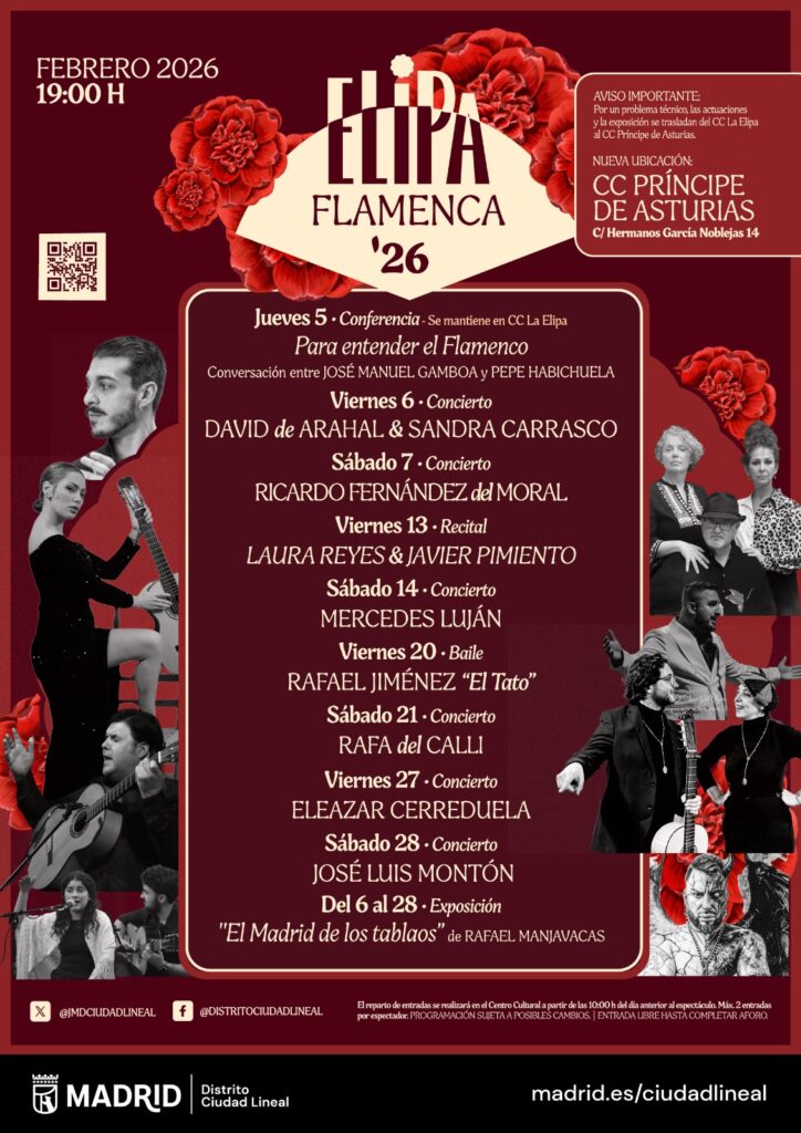 Cartel de la edición 2026 festival Elipa Flamenca