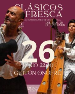 Cartel de la obra 'Guitón Onofre', de Clásicos a la Fresca 2026 en Ciudad Lineal