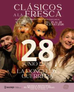 Cartel de la obra 'La doncella guerrera', de Clásicos a la Fresca 2026 en Ciudad Lineal